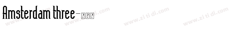 Amsterdam three字体转换